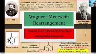 WagnerMeerwein Rearragnement [upl. by Toscano]