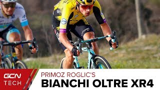 Primoz Roglics Custom Bianchi Oltre XR4  Team JumboVisma Pro Bike [upl. by Rourke241]