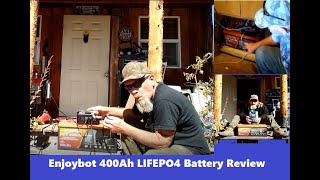 ENJOYBOT 400Ah LIFEPO4 Battery Review [upl. by Ruckman917]