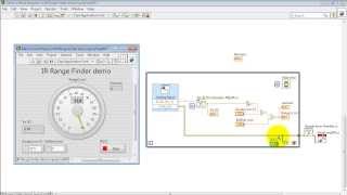 NI myRIO quotIR Range Finder demoquot LabVIEW project [upl. by Ashelman]