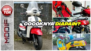 Modifikasi Yamaha Fazzio Lengkap Dari Ban Sampai Sokbreker  Motor Plus Modif [upl. by Atsillak921]