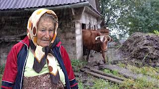 Life of a Lonely 80YearOld Grandmother Working in the Rain in a Mountain Village [upl. by Elodia]