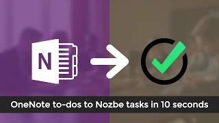 OneNote to Nozbe Integration  Todos [upl. by Bj]