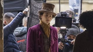 See Timothée Chalamet on the Set of WONKA [upl. by Vannie764]