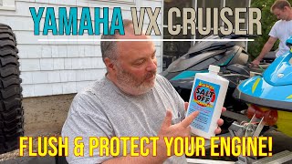 How To Flush Yamaha WaveRunner Engine with Salt Off [upl. by Reine]