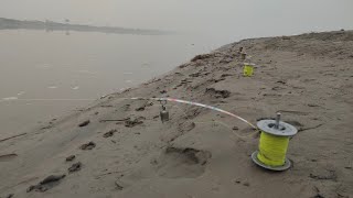 Fishing At chenab river by moby shahHook fishingCarp fishingFishing videos [upl. by Emalee710]