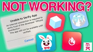 WHY TWEAKED APPS ARENT WORKING TweakBox TutuApp Ignition App Valley and more [upl. by Yeslehc]