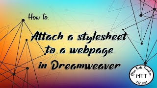 IGCSE ICT 0417 Attaching a stylesheet to a webpage using Dreamweaver [upl. by Madonna]