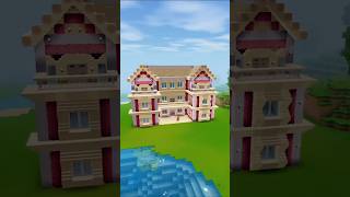 European style threestorey villa Minecraft tutorial timelapse minecraft cinematic build [upl. by Nitsruk]