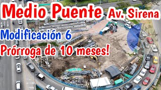 Medio puente Avenida la Sirena con Autopista norte recibe prórroga de 10 meses [upl. by Fleta869]