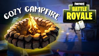 Fortnite Battle Royale Cozy Campfire fratsen  GameMeneer Livestream 12012018 [upl. by Nnairb]