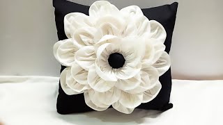 Make Very Easy beautiful cushion cover cutting and stitching DIY cushion cover cushion cover making [upl. by Raddatz]