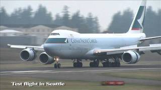 Cathay Pacifics First Boeing 7478F  The Worlds Largest Commercial Air Freighter [upl. by Nnylhtak]