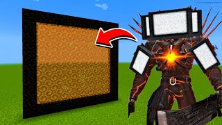 How to Make A Portal To The Energized Titan Tv Man Dimension in Minecraft [upl. by Anitsrihc688]