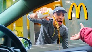 Fake Employee Prank At McDonalds Drive Thru [upl. by Marja80]