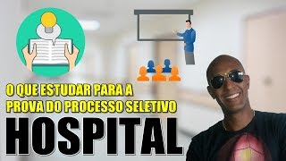 CONTEÃšDOS MAIS COBRADOS EM PROVAS DE PROCESSO SELETIVO EM HOSPITAIS [upl. by Nevil]