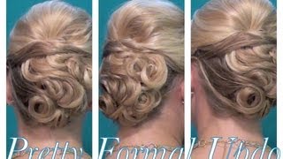 Pretty PinCurled Formal Updo [upl. by Elodea]