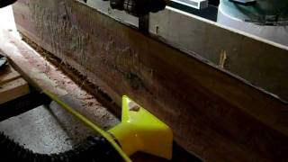 Sawing Green Cedar on Grizzly G0514X2B Bandsaw [upl. by Ardle109]