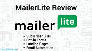 MailerLite Review Email Marketing Tutorial [upl. by Nosnhoj453]