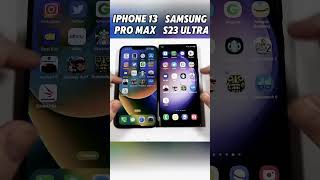 iPhone 13 Pro Max vs Samsung S23 Ultra EPIC SPEED SHOWDOWN⚡Fastest Flagship of 2024🔥shortsviral [upl. by Atnahs]