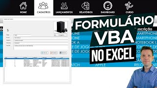 Excel Formulário de Entrada VBA com Imagem e Grid [upl. by Ahtibbat]