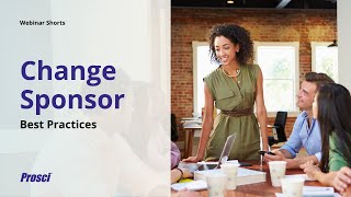 Change Sponsor Best Practices [upl. by Rfinnej]