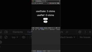 React js useState vs useRef in component rerenders [upl. by Aihsar]