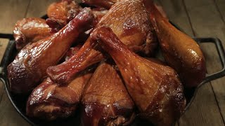 How To Make Smoked Turkey Ham  Smoked Turkey Ham Recipe  Steven Raichlen  Bradley Smoker [upl. by Lotson864]