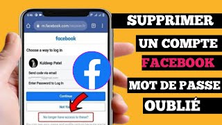 Comment désactiver ou supprimer efficacement compte Facebook en 2022  TUTO FACEBOOK [upl. by Yttap]