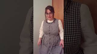 How I Style This Black and White Gingham Dress [upl. by Aleahpar]