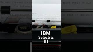 Touch Typing on IBM Selectric typing touchtyping ibm typewriter keyboard [upl. by Donia]