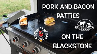 Pork and Bacon Burgers Blackstone [upl. by Anse]