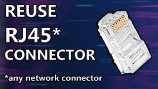 How to Reuse an RJ Network Connector [upl. by Enowtna50]