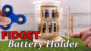 DIY Battery Holder  Fidget Craft  Hacks [upl. by Anaerb]