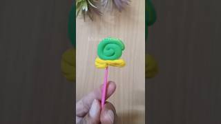 Clay lollipop craft sabscribe shorts ytshorts shortclay cartoonDIY shortsfeed trending [upl. by Matheson]