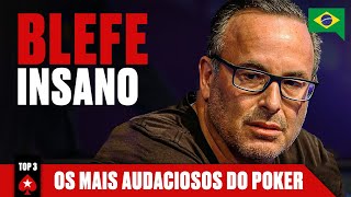 ESTES SÃO OS TOP 3 AUDACIOSOS DO POKER ♠️ PokerStars Brasil [upl. by Ulphiah]