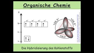 Die Hybridisierung von Kohlenstoff Orbitalmodell  Organische Chemie 2 [upl. by Ronda583]