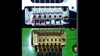 Gear Review Schaller Vintage Tremolo vs Floyd Rose [upl. by Hsakiv]