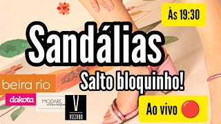 SANDÁLIAS FEMININAS COM SALTO BLOQUINHO  BEIRARIO  VIZZANO  DAKOTA  SANDÁLIAS 2024 ✨ [upl. by Nerte]