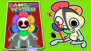 Making DANDYS WORLD Game Book  GOOB VS ALL TWISTEDS Squishy DIY [upl. by Nosnhoj318]