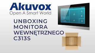 Unboxing Monitora Wewnętrznego Akuvox C313S [upl. by Elocel]