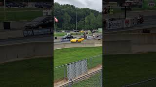 Yellow C6 Corvette Z06 running 14 Mile dragracing corvettez06 corvette 427 [upl. by Aniger442]