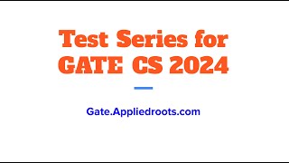 Test Series for GATE CS 2024  GATE APPLIED COURSE [upl. by Kram420]