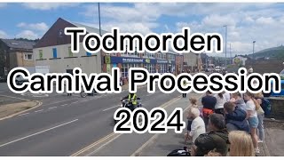 Todmorden Carnival Procession 2024 [upl. by Spratt]