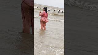 আহা কি অঘটন কক্সবাজার সমুদ্র সৈকত। beach shorts shortsfeed [upl. by Oiceladni]