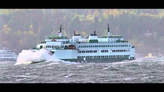 Mukilteo ferry in 50 mph windstorm [upl. by Aket]