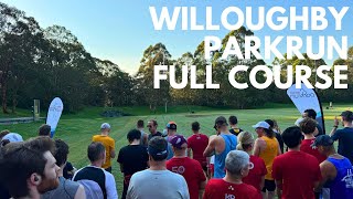 Willoughby Parkrun Full Course 2024 [upl. by Motteo]