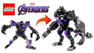 Upgrading LEGO Black Panther Mech Set Viewers Ideas  Detailed Build [upl. by Willard]