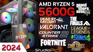 AMD Ryzen 5 5600G Jogamos SEM placa de vídeo StudioPC [upl. by Adnahs185]