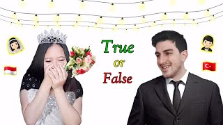 KITA NIKAH 😱💍 TRUE OR FALSE CHALLENGE  LDR COUPLE  INDONESIA amp TURKEY [upl. by Il]